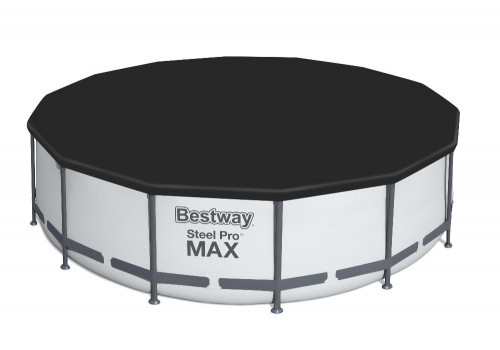 Бассейн каркасный Steel Pro MAX, 427 x 107 см, фильтр-насос, лестница, тент, 56950 Bestway