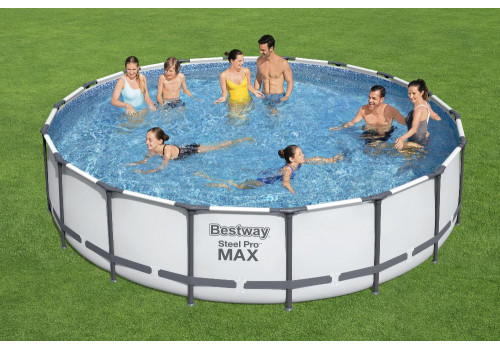 56462 Каркасный бассейн круглый  BestWay, 549х122см, фильтр-насос картр 5678 л/ч (28752, 56232)