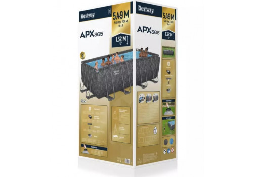 561KA Bestway, Каркасный прямоугольный бассейн APX-365, 549х274х132см